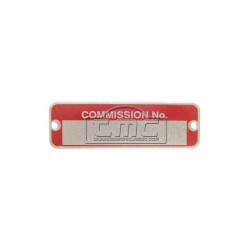 Placa "COMISSION NO" mini post mk2