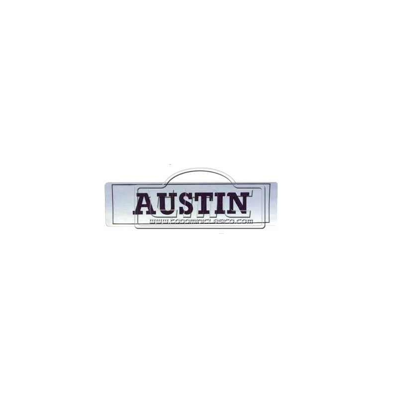 Pegatina plata Austin