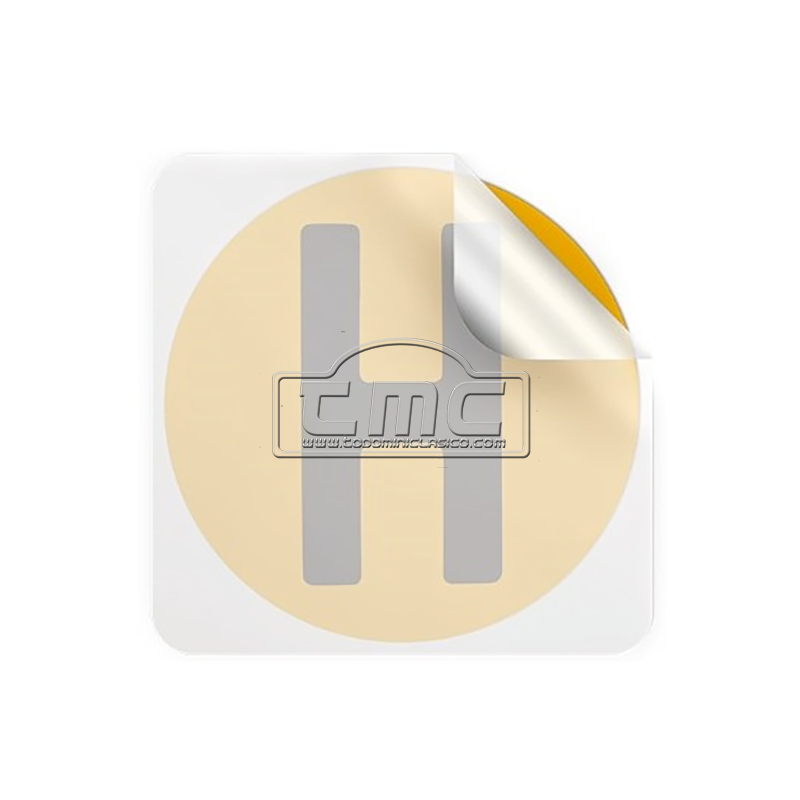 Distintivo vehículo historico interior