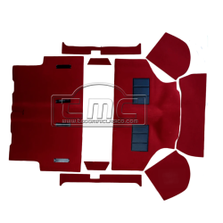 Moqueta completa granate 9...