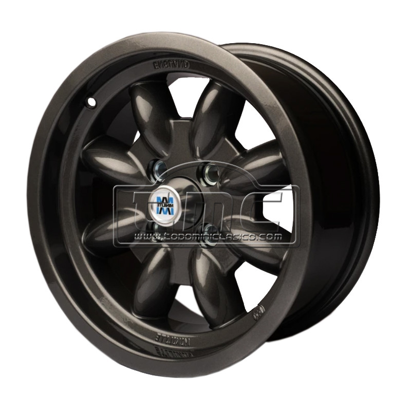 Llanta Minilite negra 10x5 ET24