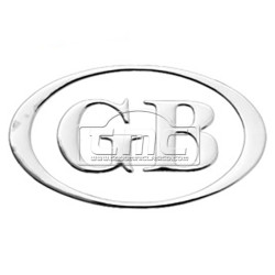 Anagrama adhesiva oval GB