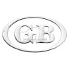 Anagrama adhesiva oval GB